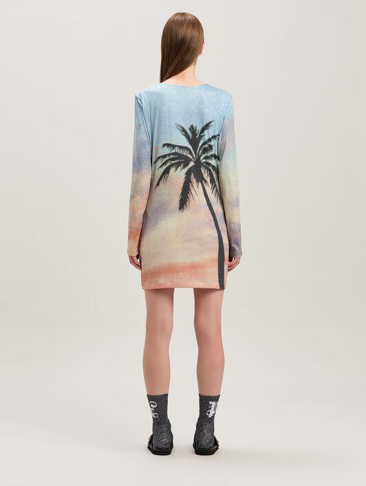 SUNRISE PALM LUREX DRESS MULTICOLOR - BL Product Image