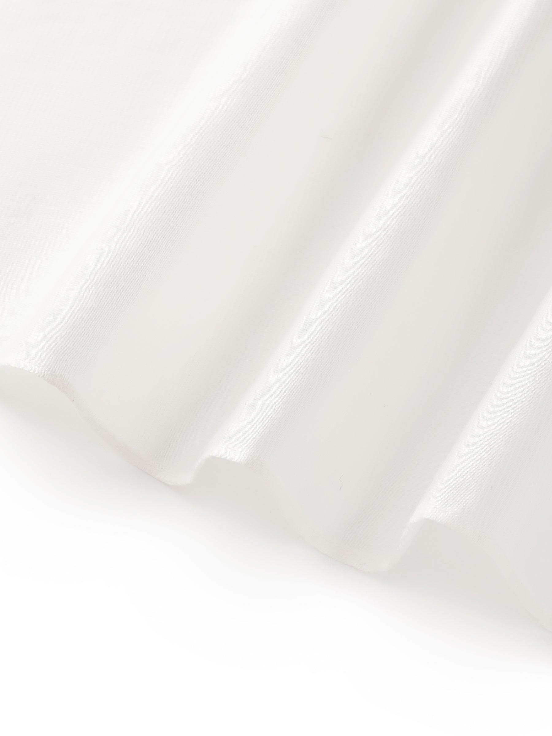 Tencel Blend Twist Front Top And A-Line Skirt Two-Piece Set Product Image