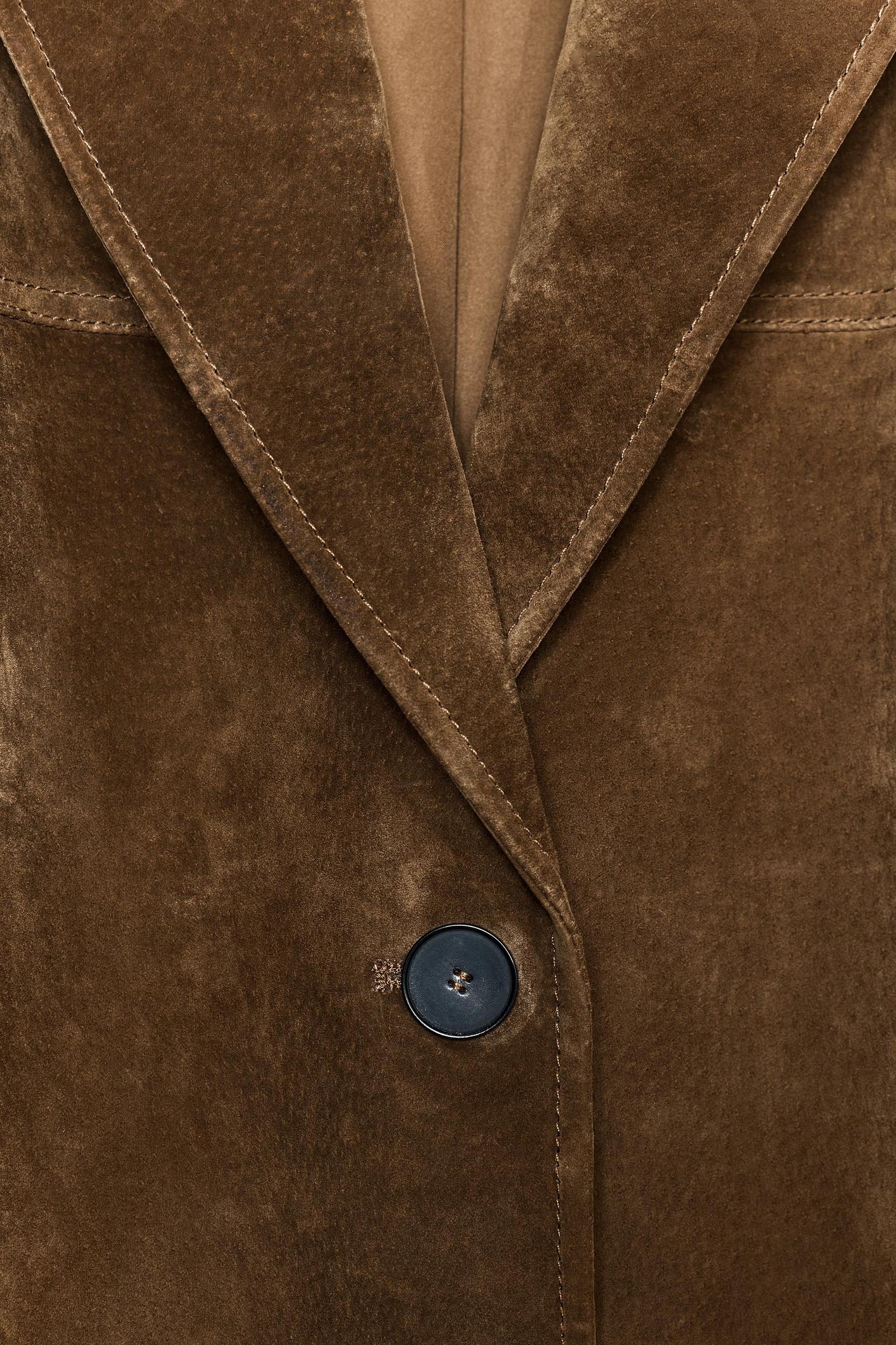 100% LEATHER LONG JACKET Product Image