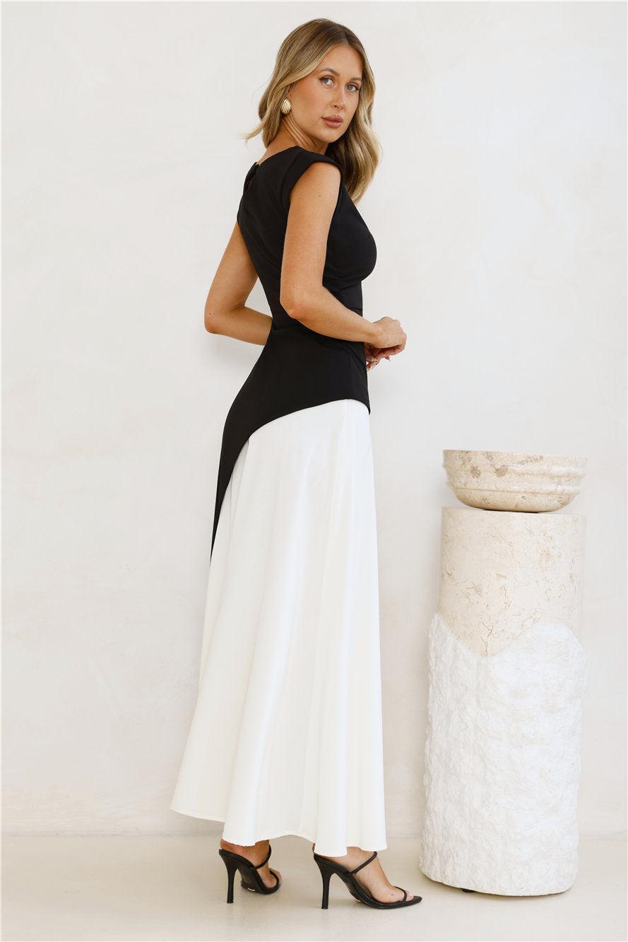 Starlit Soiree Maxi Dress Black Product Image