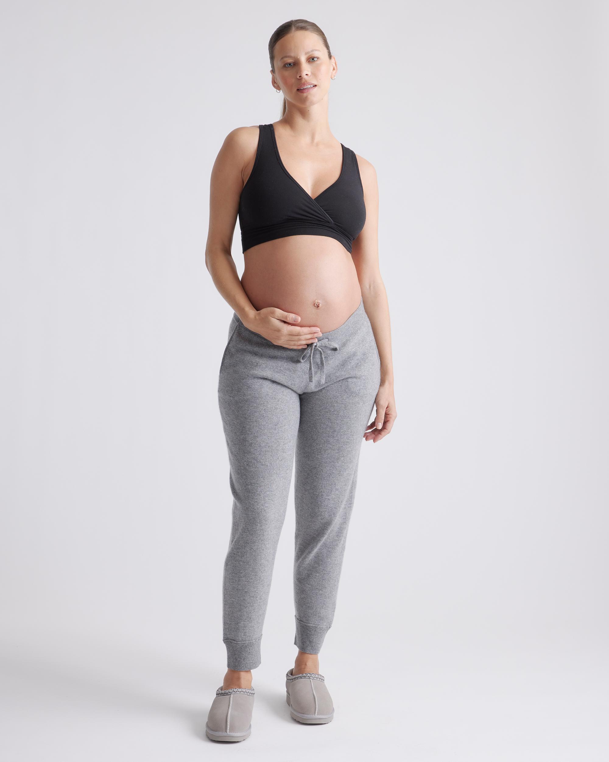 Quince | Women's French Terry Modal Maternity & Nursing Sleep Bra 2-Pack Bamboo Product Image