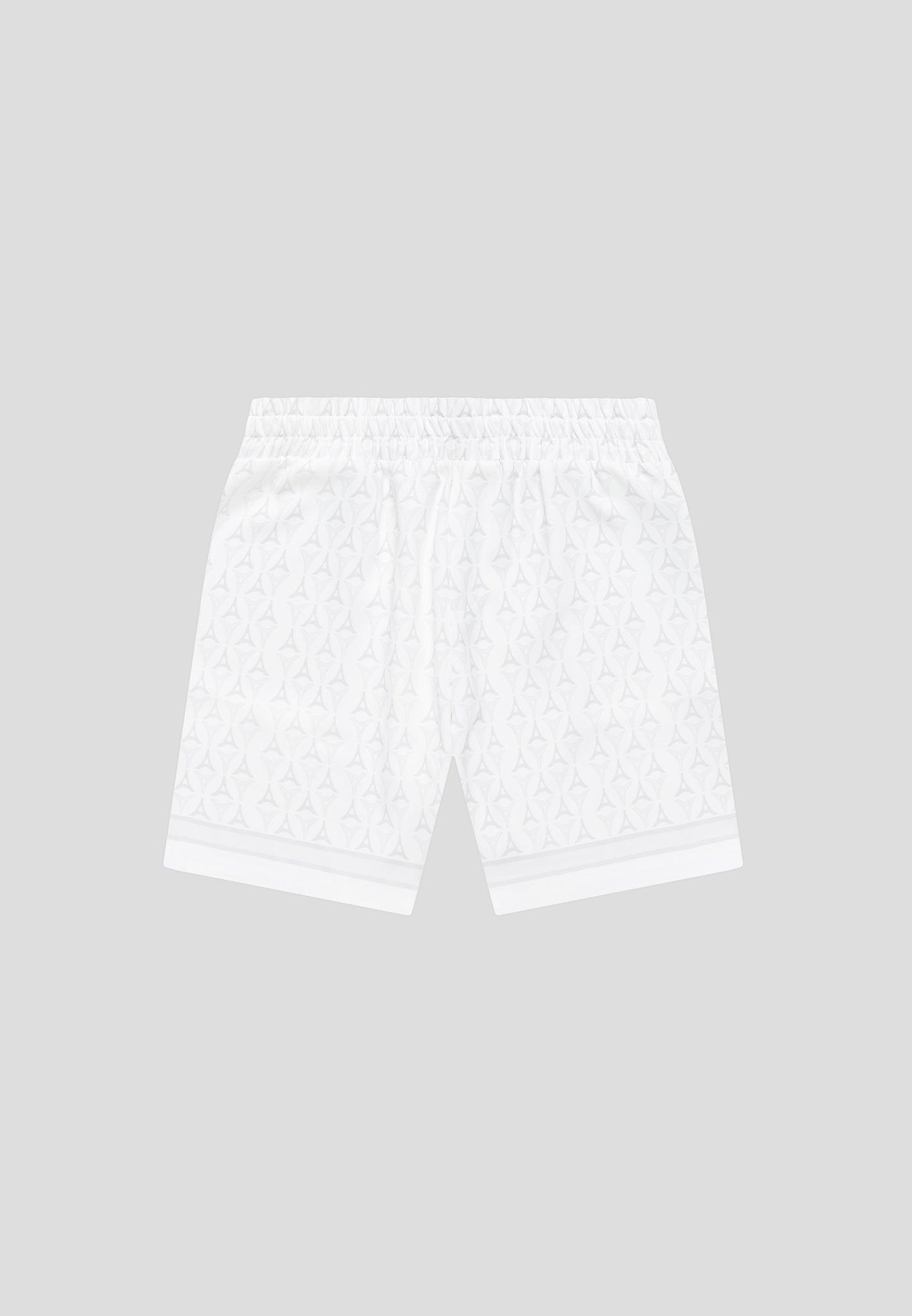 Eiffel Monogram Shorts - White Male Product Image