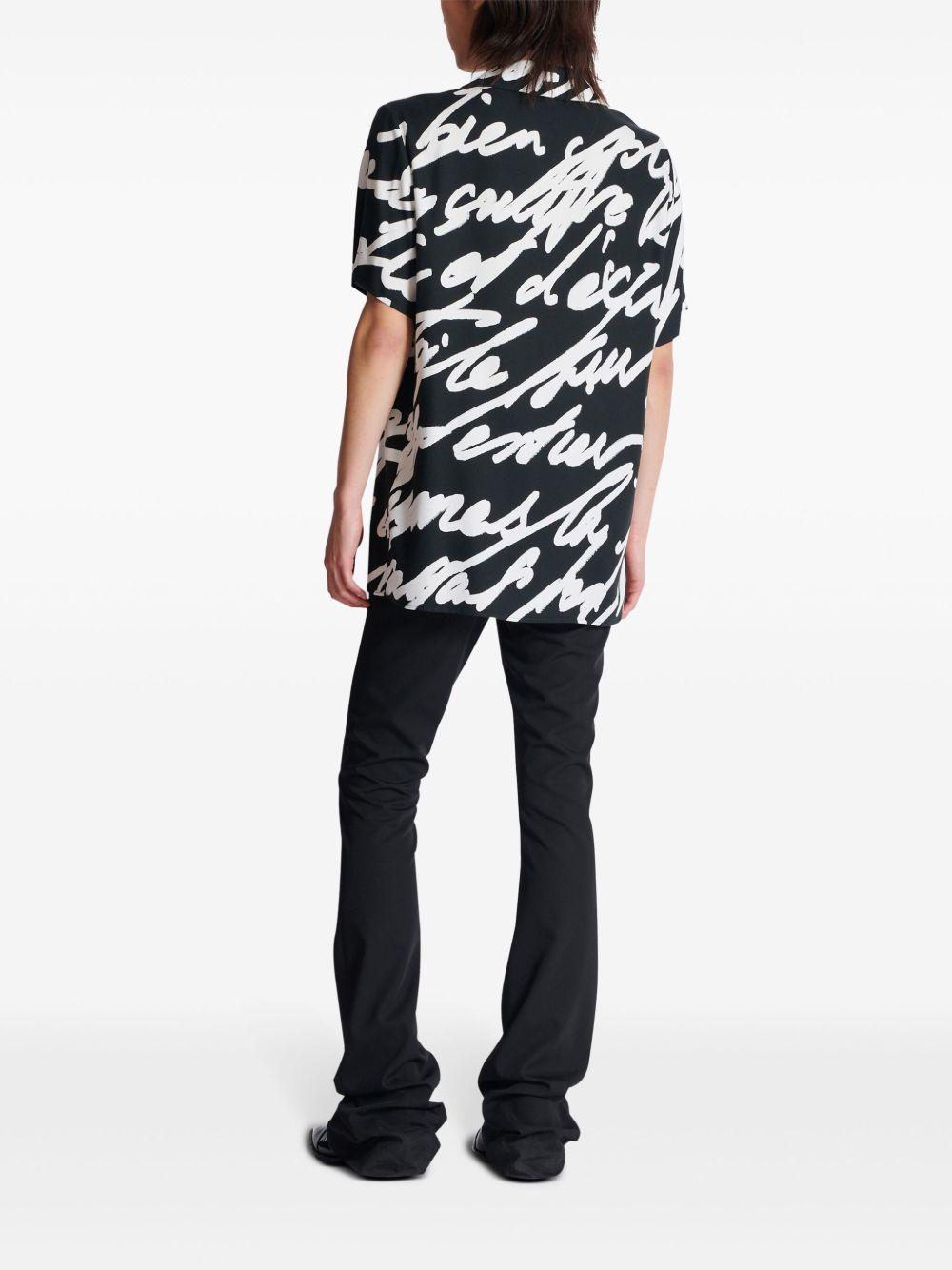 slogan-print shirt Product Image