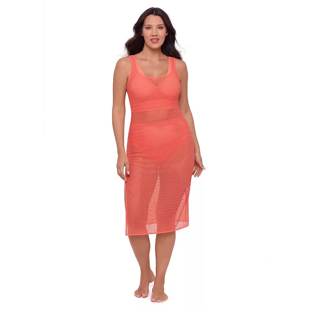 Women's S3 Swim Crochet Maxi Dress with Side Slit,  Product Image