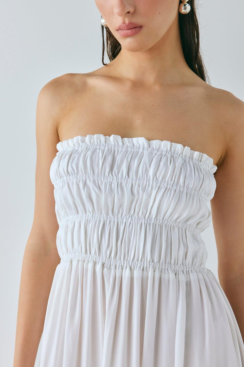 Eliana Maxi Dress White Product Image