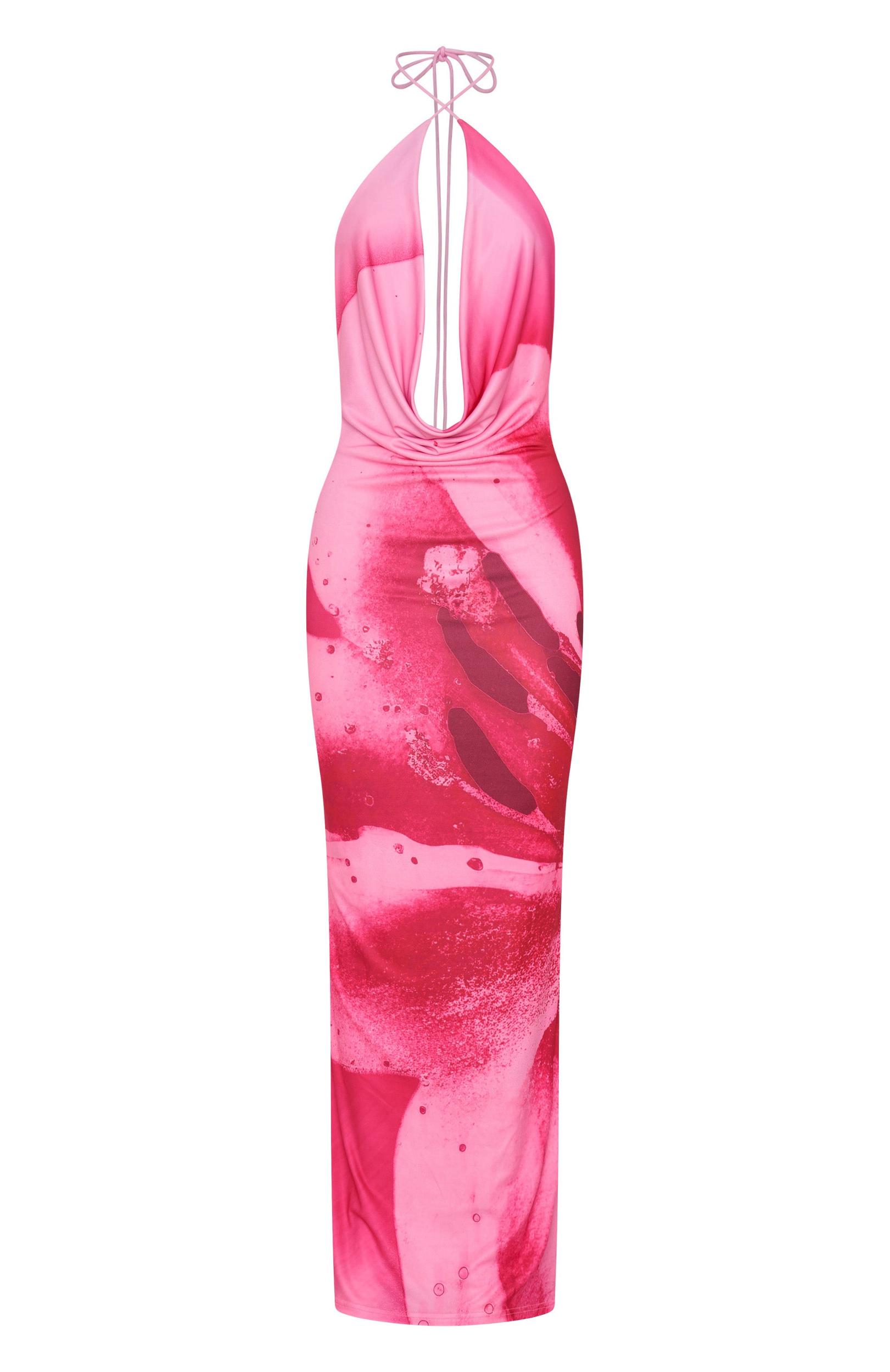 Dancing In Ibiza Maxi Dress Blush Bloom Product Image