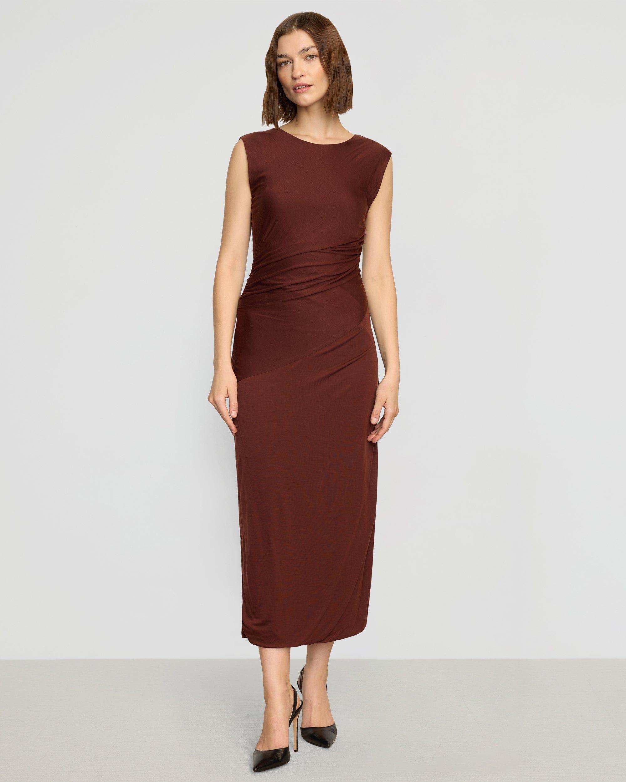 Rowena Twisted Tencel Jersey Dress Product Image
