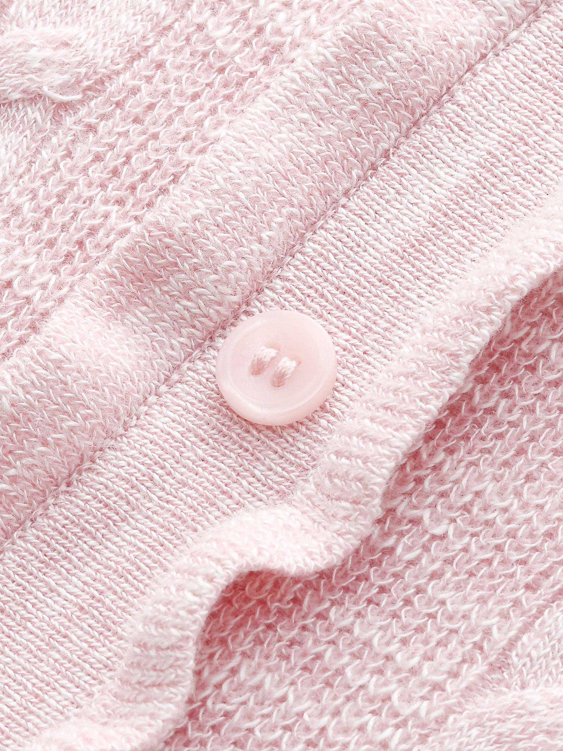 Stretchy Lapel Women Pullover Knit Top Product Image