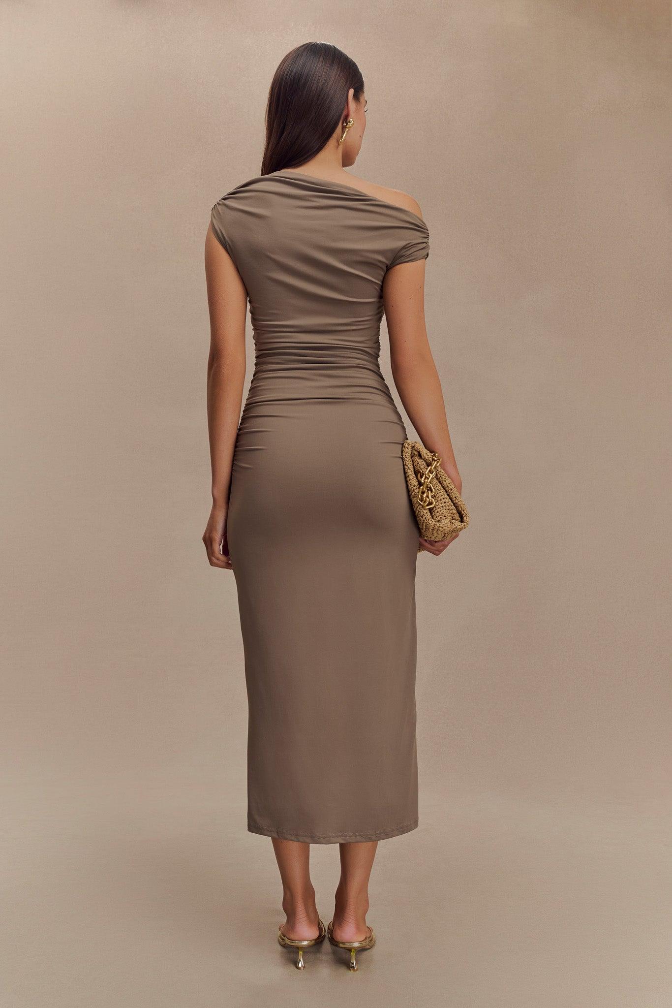 Alayna Recycled Nylon Midi Dress - Coco Product Image