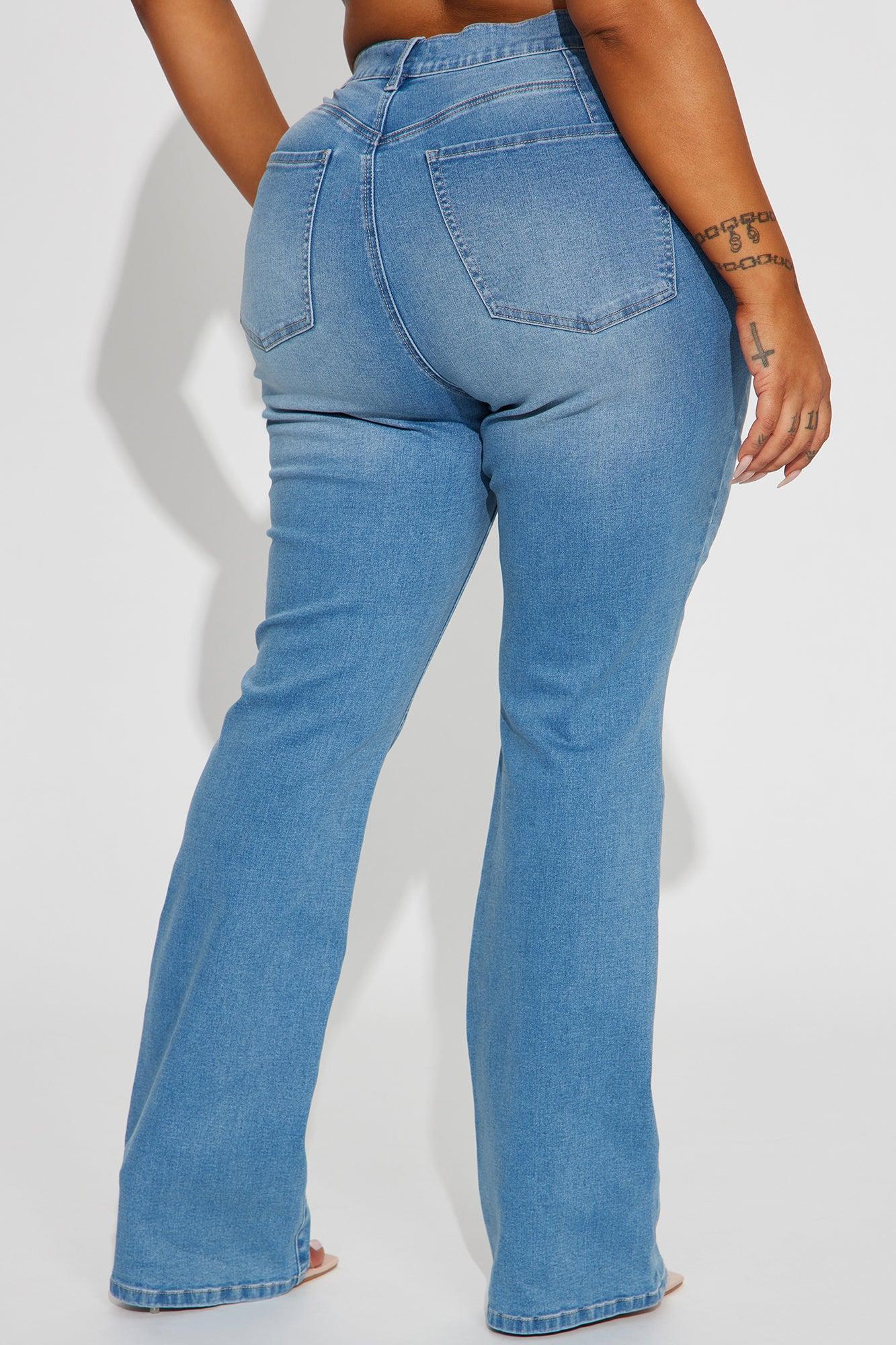 Houston Curvy Stretch Bootcut Jean - Medium Wash Product Image