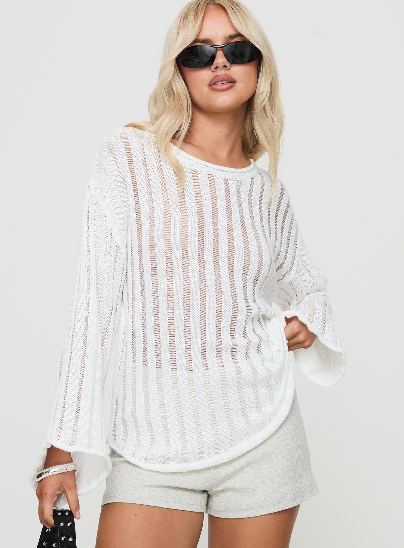 Ambra Sweater White Product Image
