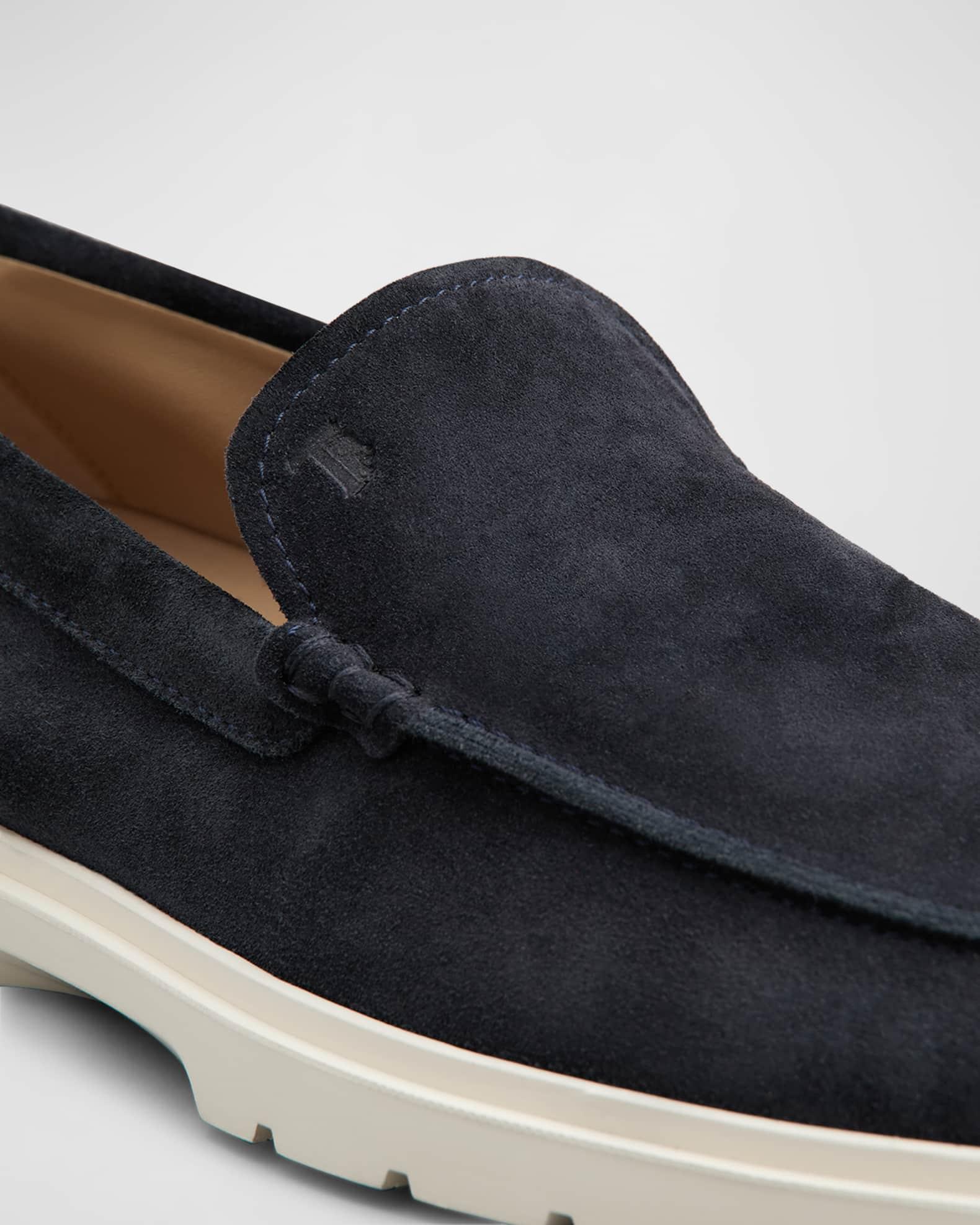 Men's Suede Penny Loafers Product Image