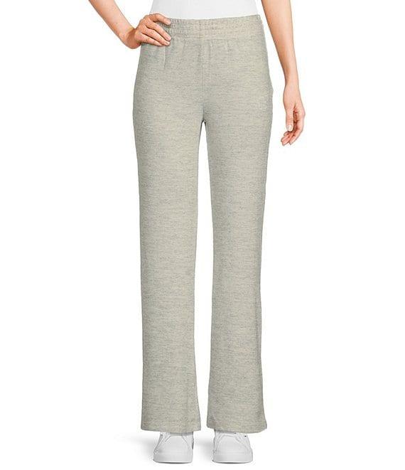 Ivory Ella Torrence Knit Mid Rise Lounge Pants Product Image