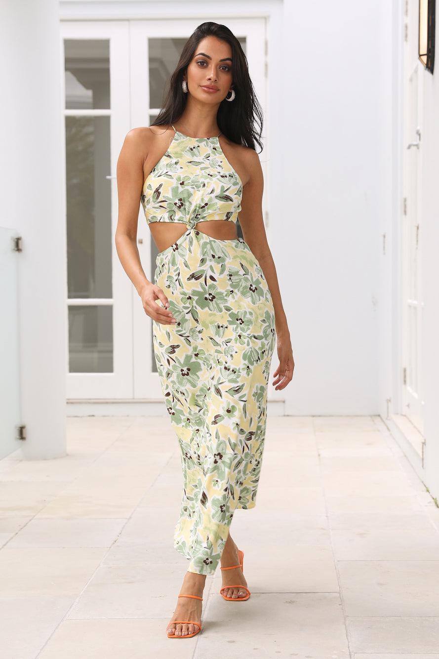 Brunch For Two Midi Dress Green Product Image