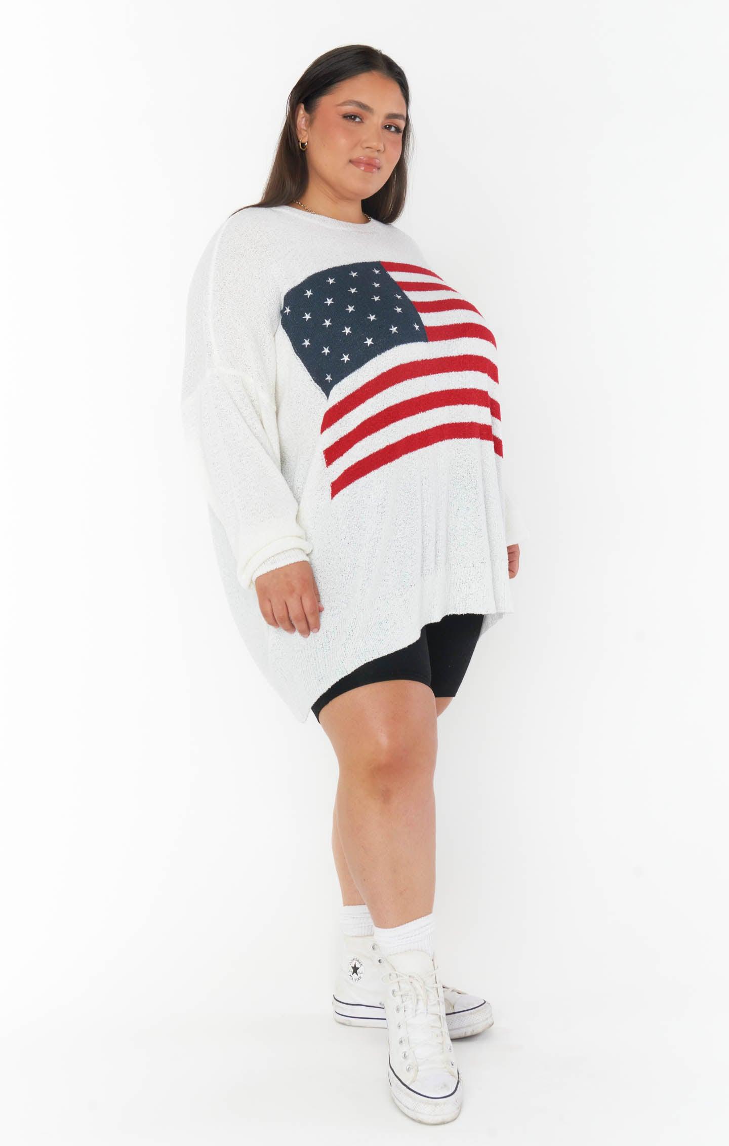 Woodsy Sweater ~ American Flag Knit Product Image