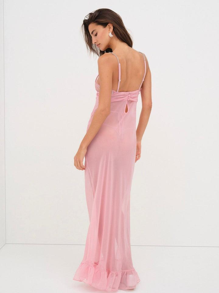 Kristi Maxi Slip Dress — Mauve Product Image