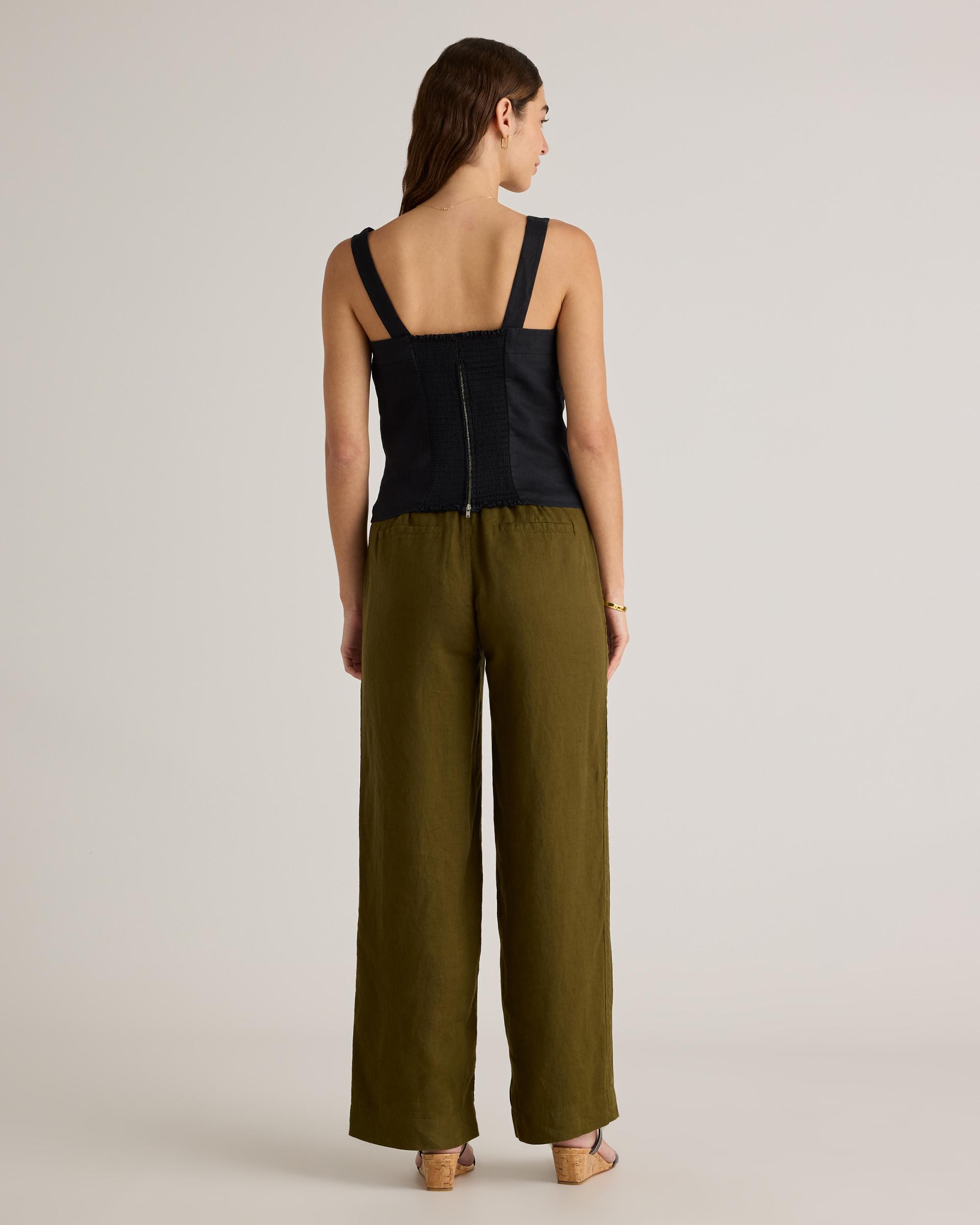 Quince | Women's 100% European Linen Fitted Tank Top Size XL Product Image