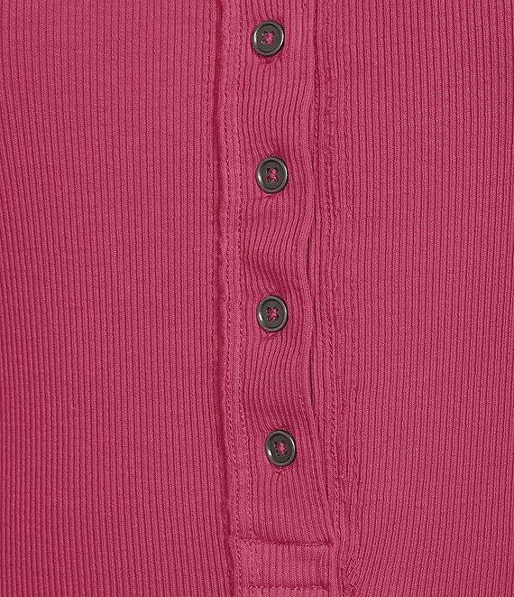 Free People We The Free Jamie Ribbed Henley Neck Sleeveless Tank Product Image