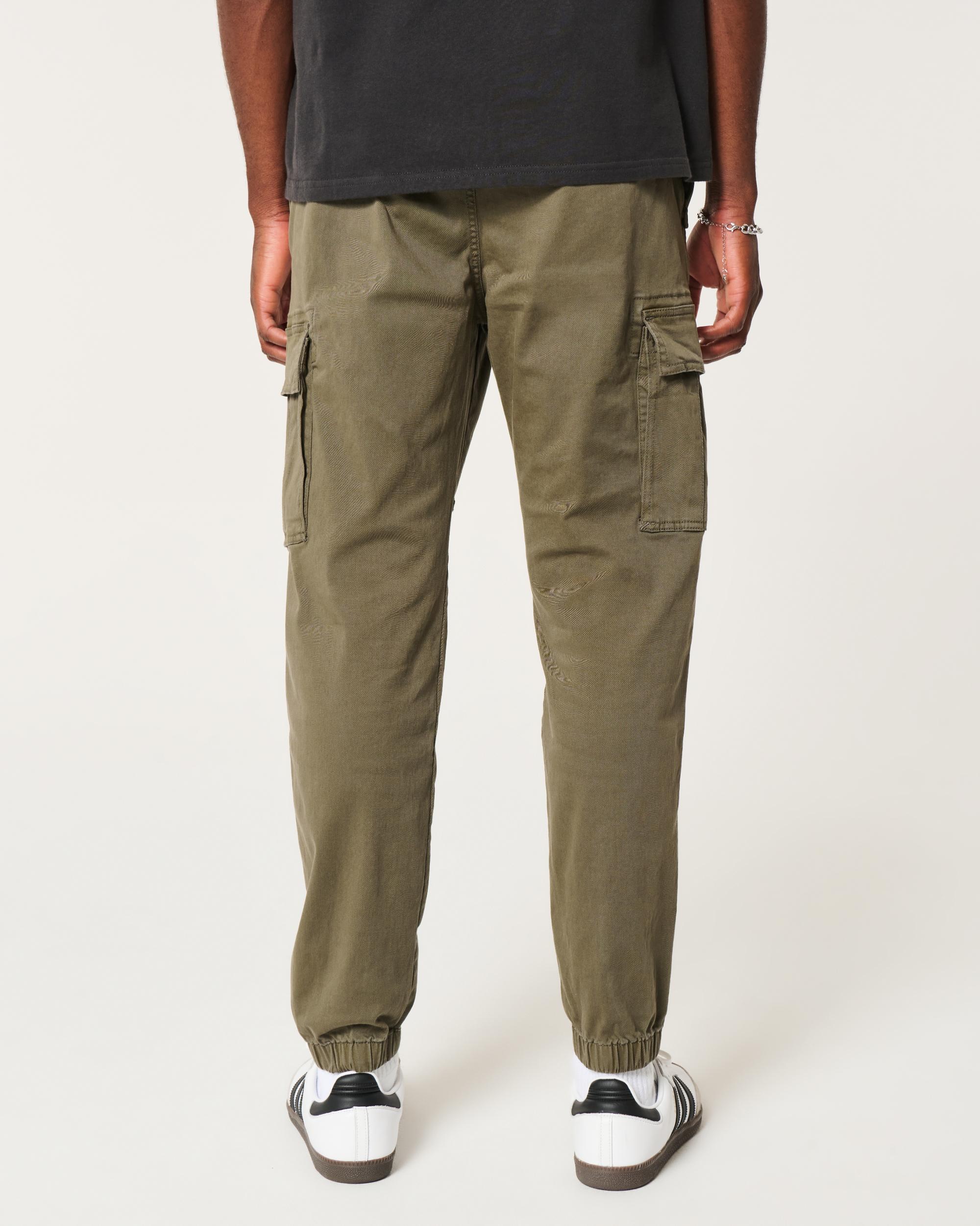 Relaxed Twill Cargo Joggers Product Image