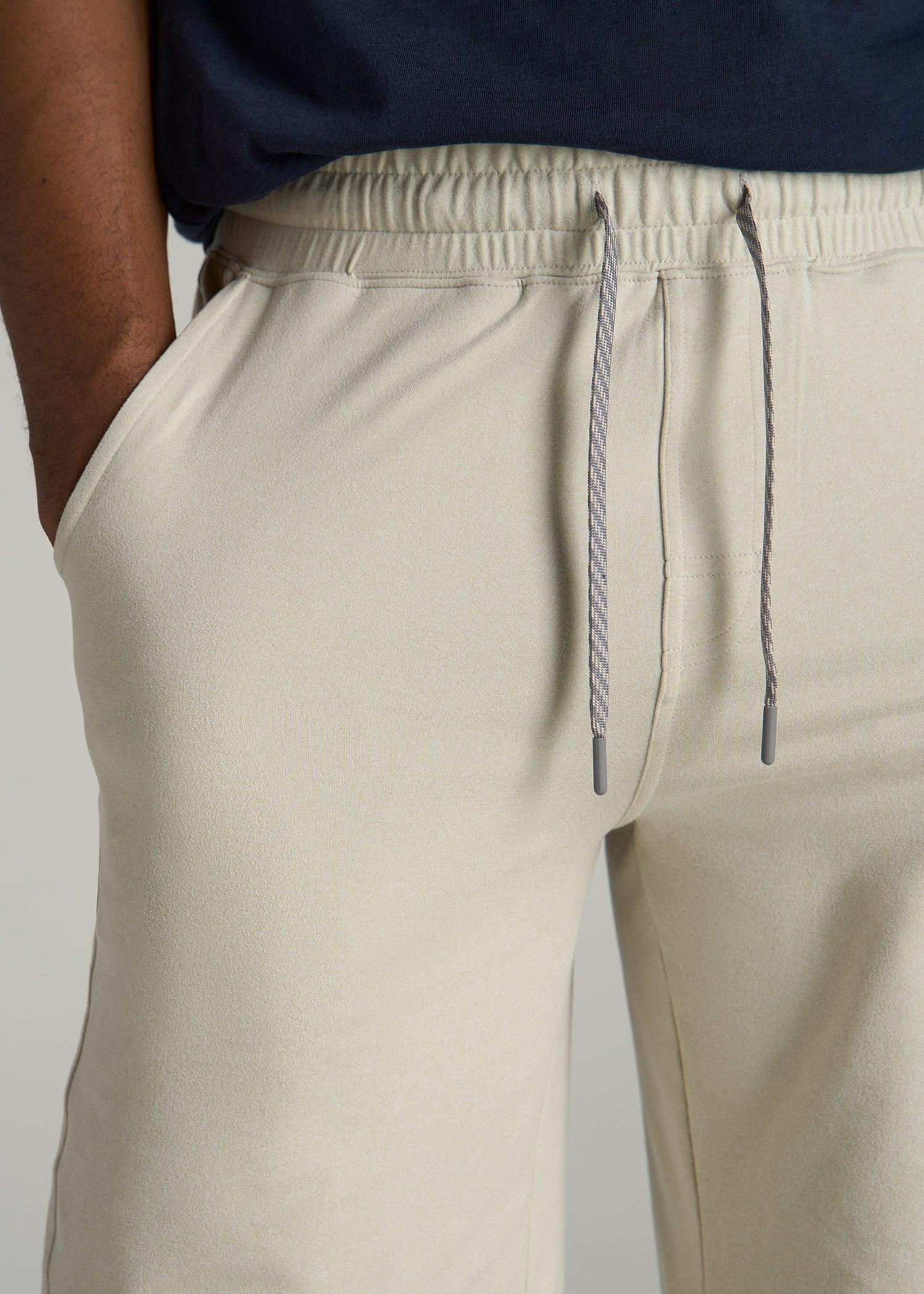 Weekender Stretch Lounge Shorts for Tall Men in Stone Heather Male Product Image