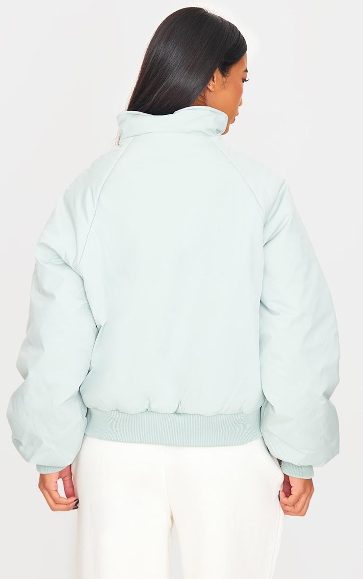  Blue & Pink Reversible Bomber Puffer Jacket Product Image