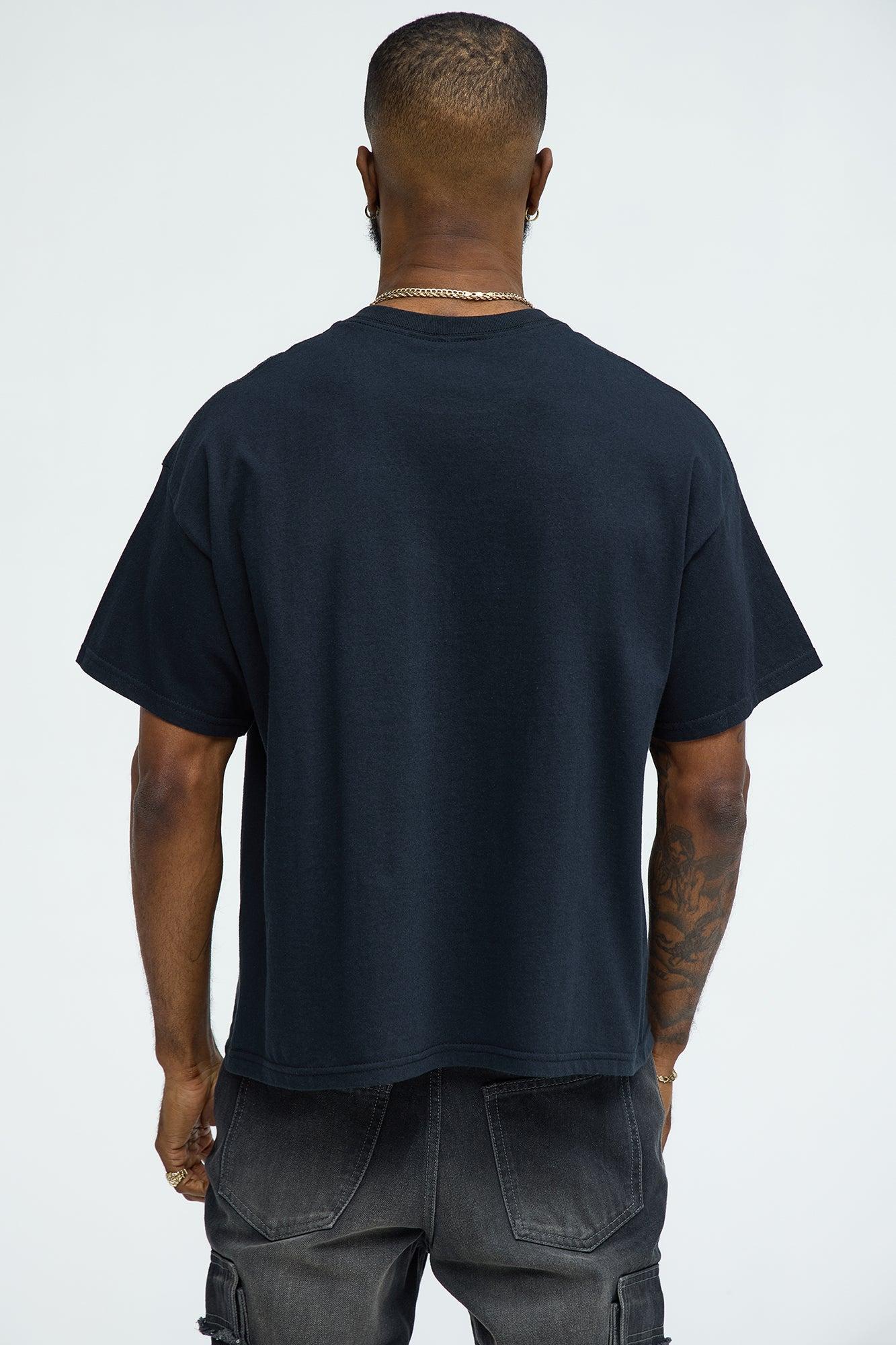 Nightlife Short Sleeve Cropped Tee - Black Product Image