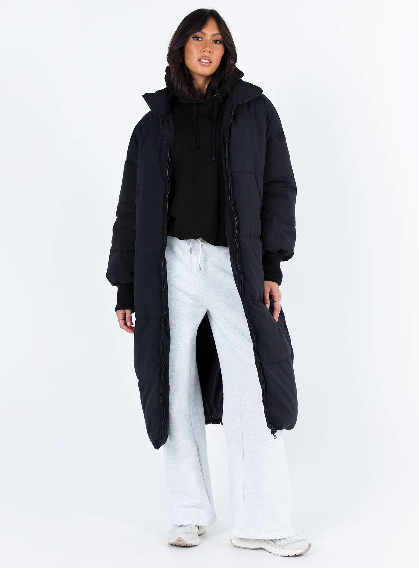 Abe Longline Puffer Jacket Black Product Image