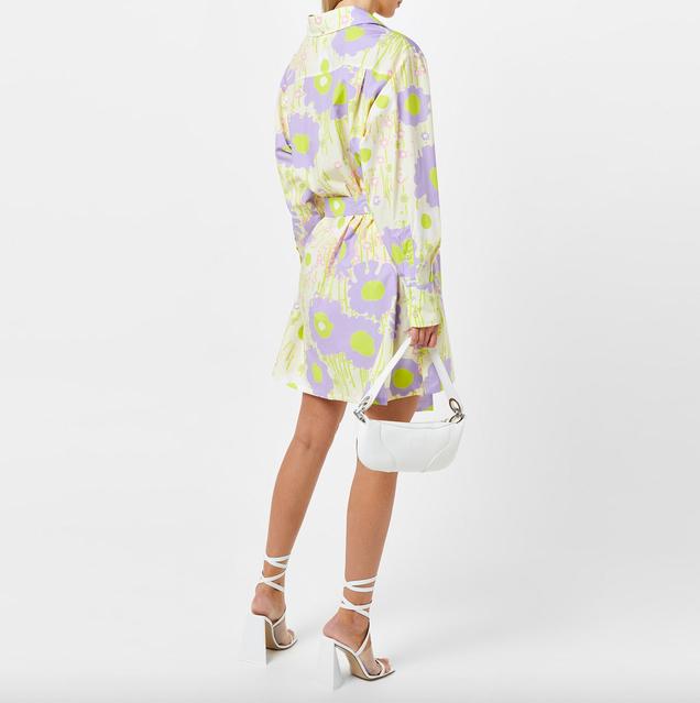Sportmax Baldi Floral Cotton Poplin Shirt Dress Product Image