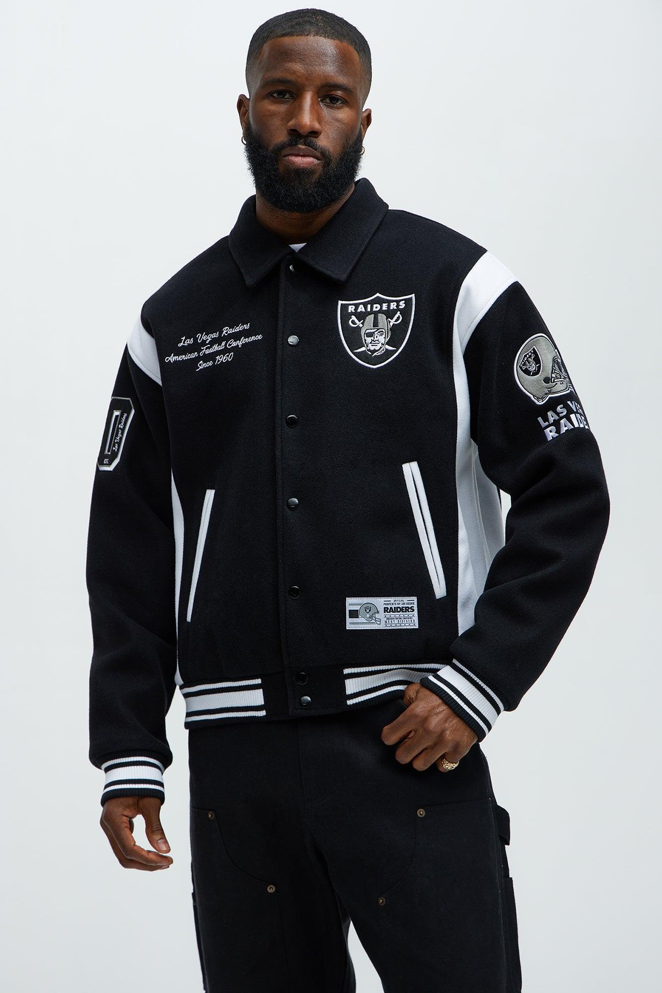 Raiders Air Supremacy Jacket - Black/White Male Product Image