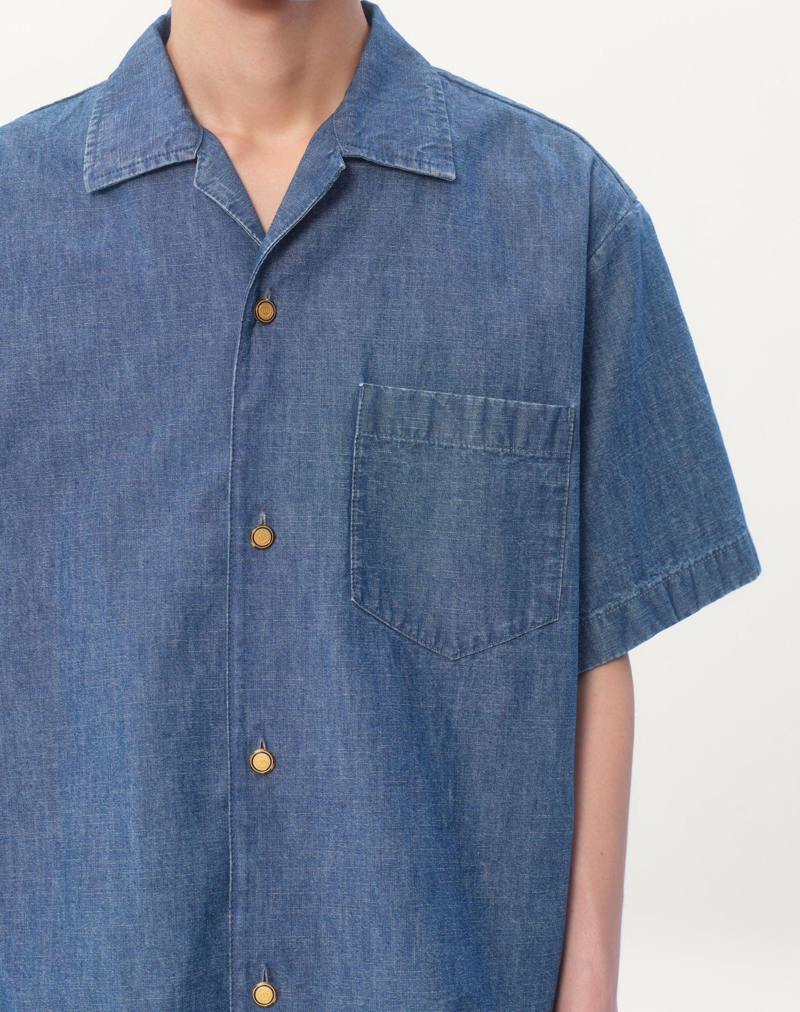 Denim Bowling Shirt Product Image
