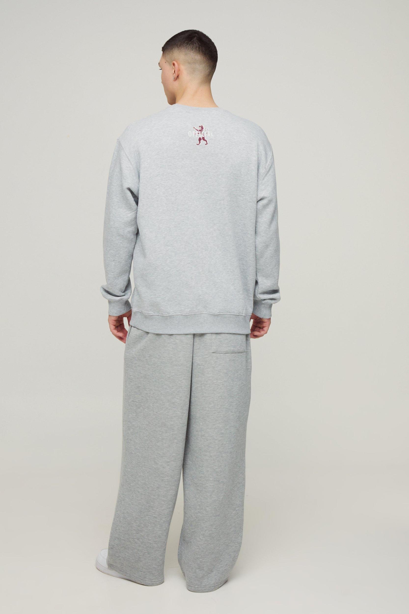 Oversized Varsity Graphic Sweatshirt | boohooMAN USA Product Image