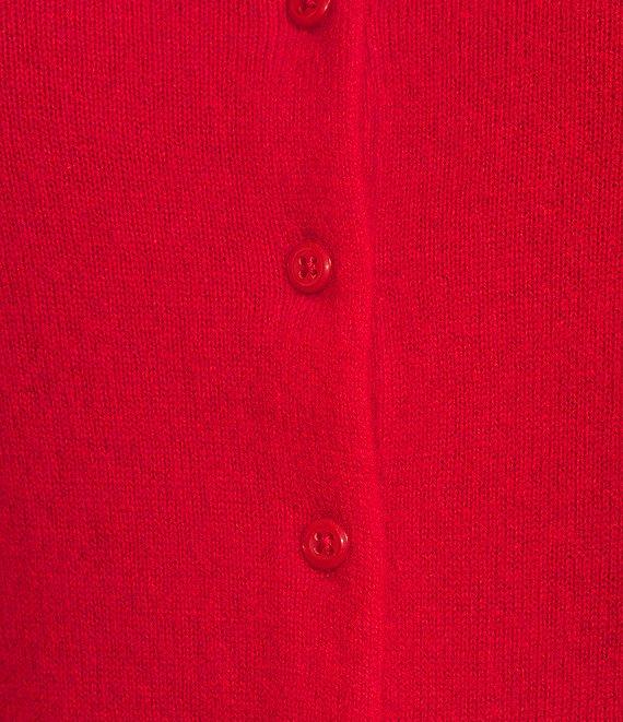 Antonio Melani Lindsay Crew Neckline Long Sleeve Button Front Cashmere Cardigan Product Image