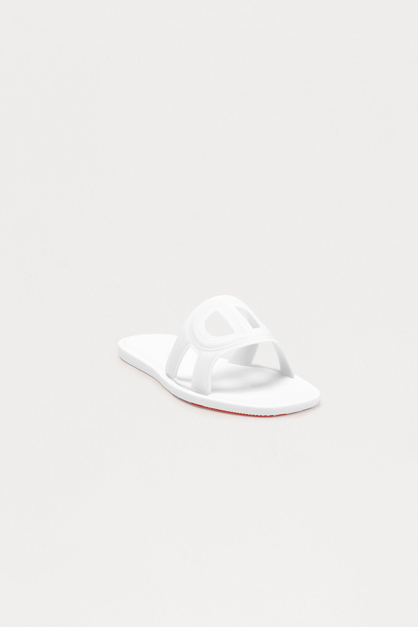 Shawn Slip On Sandals - White Female Product Image