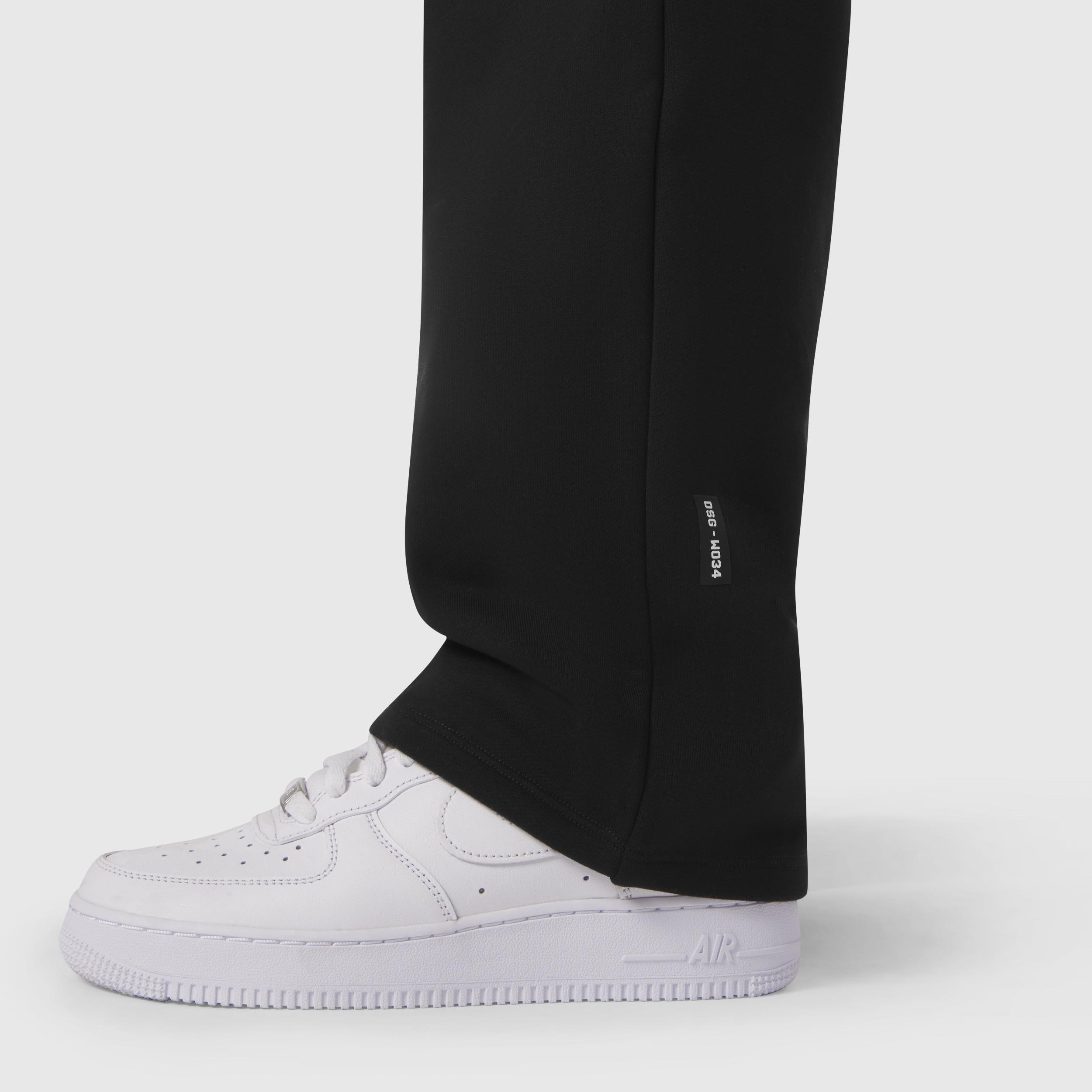 W034. Sorona® Terry Straight Leg Sweats - Black Product Image