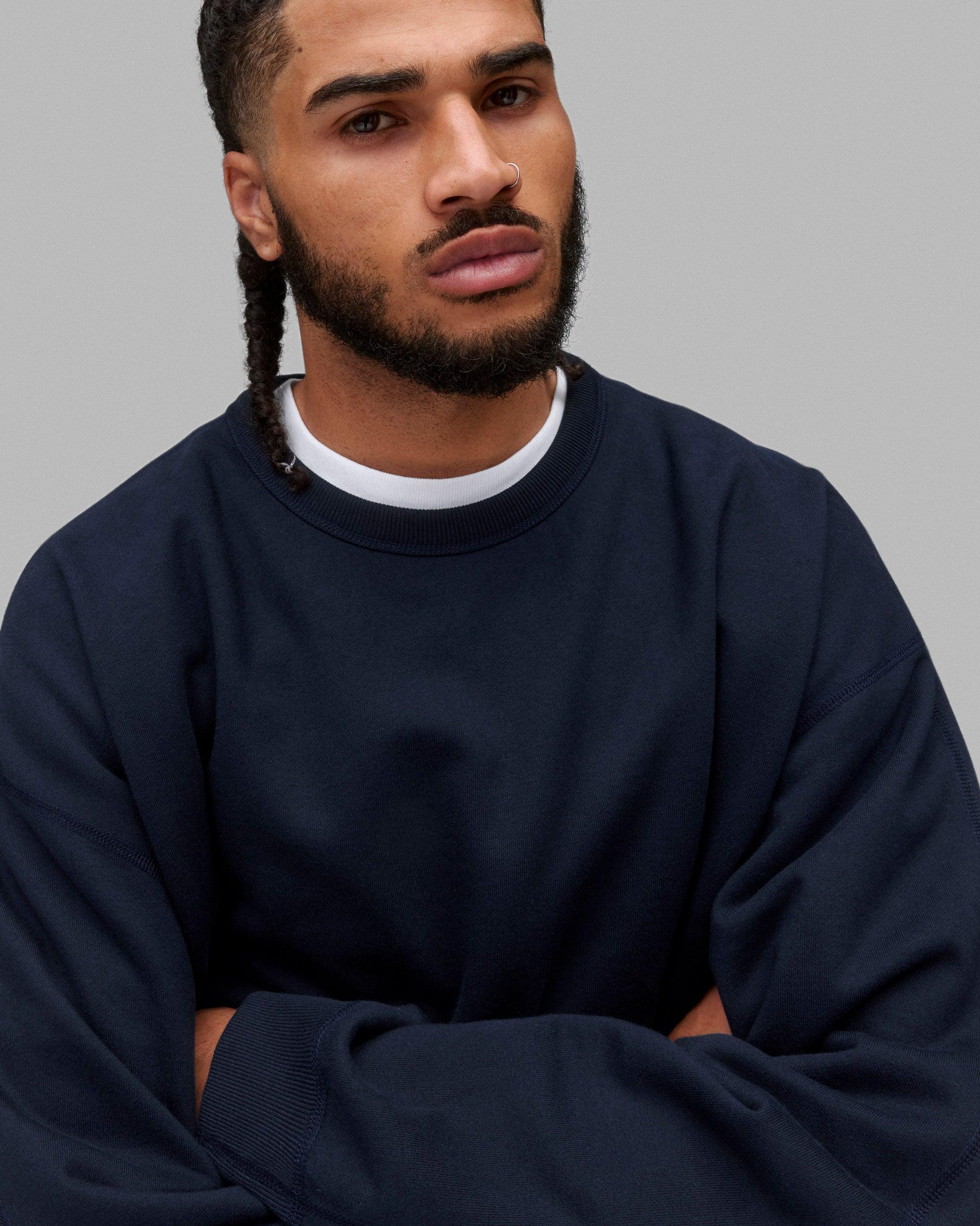 Midweight Terry Relaxed Crewneck Male Product Image