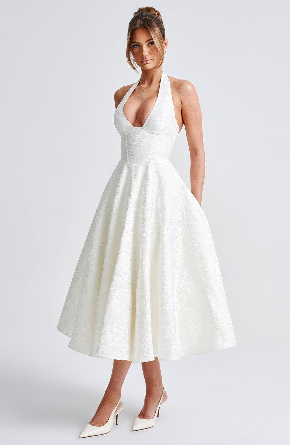Effie Midi Dress - Ivory Product Image