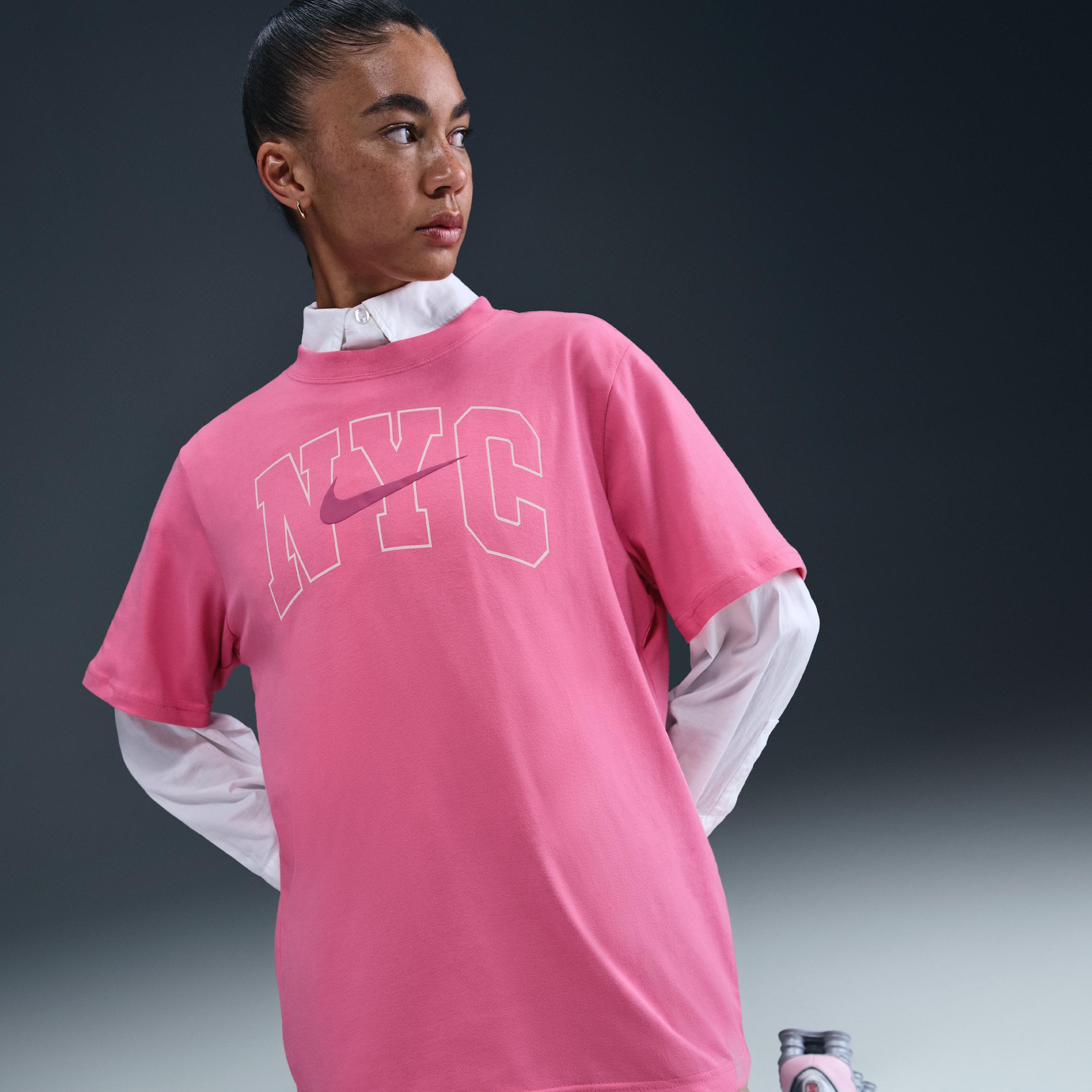 Womens Nike Sportswear Essential Graphic T-Shirt | IB8925-684 Product Image