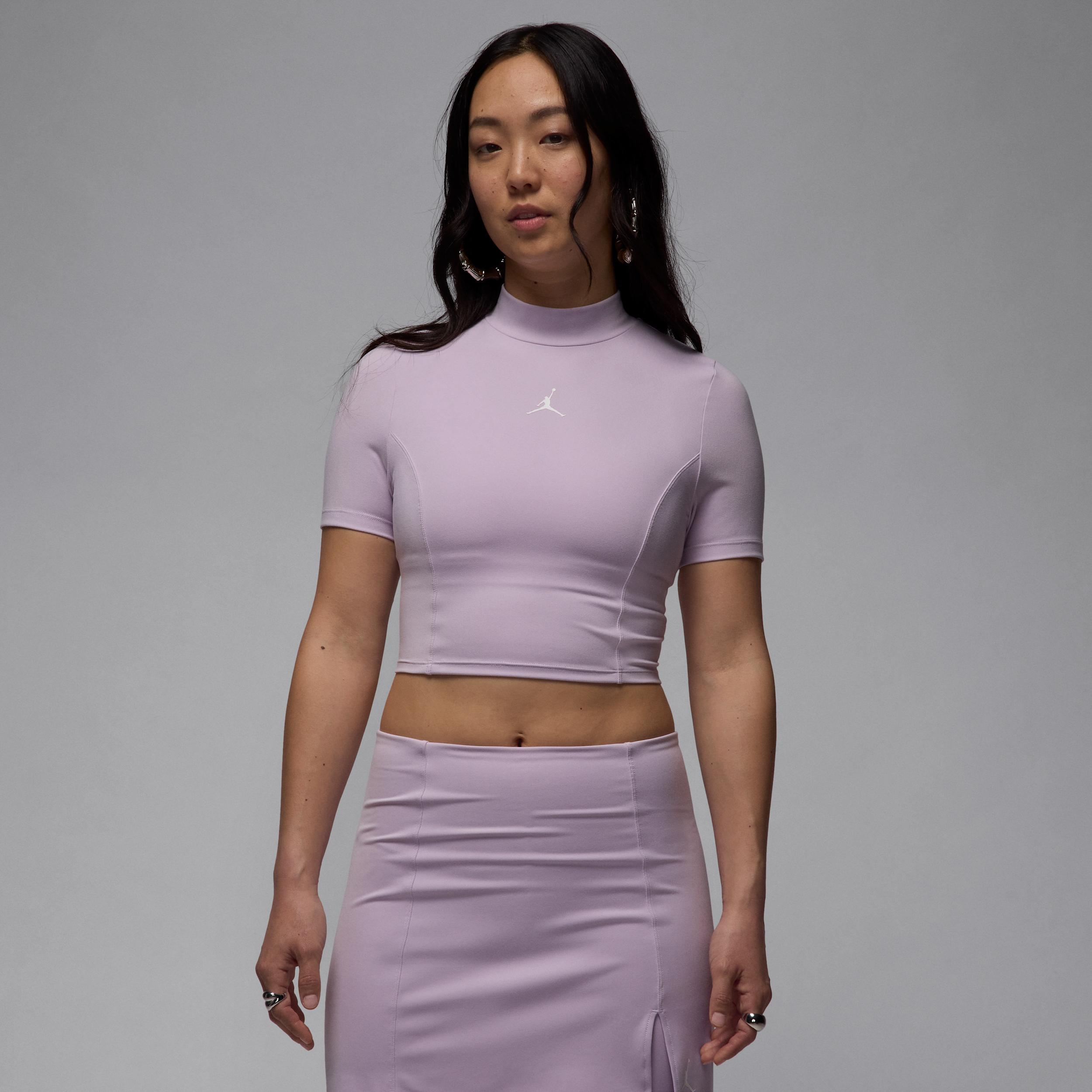 Women's Jordan Short-Sleeve Knit Crop Top Product Image