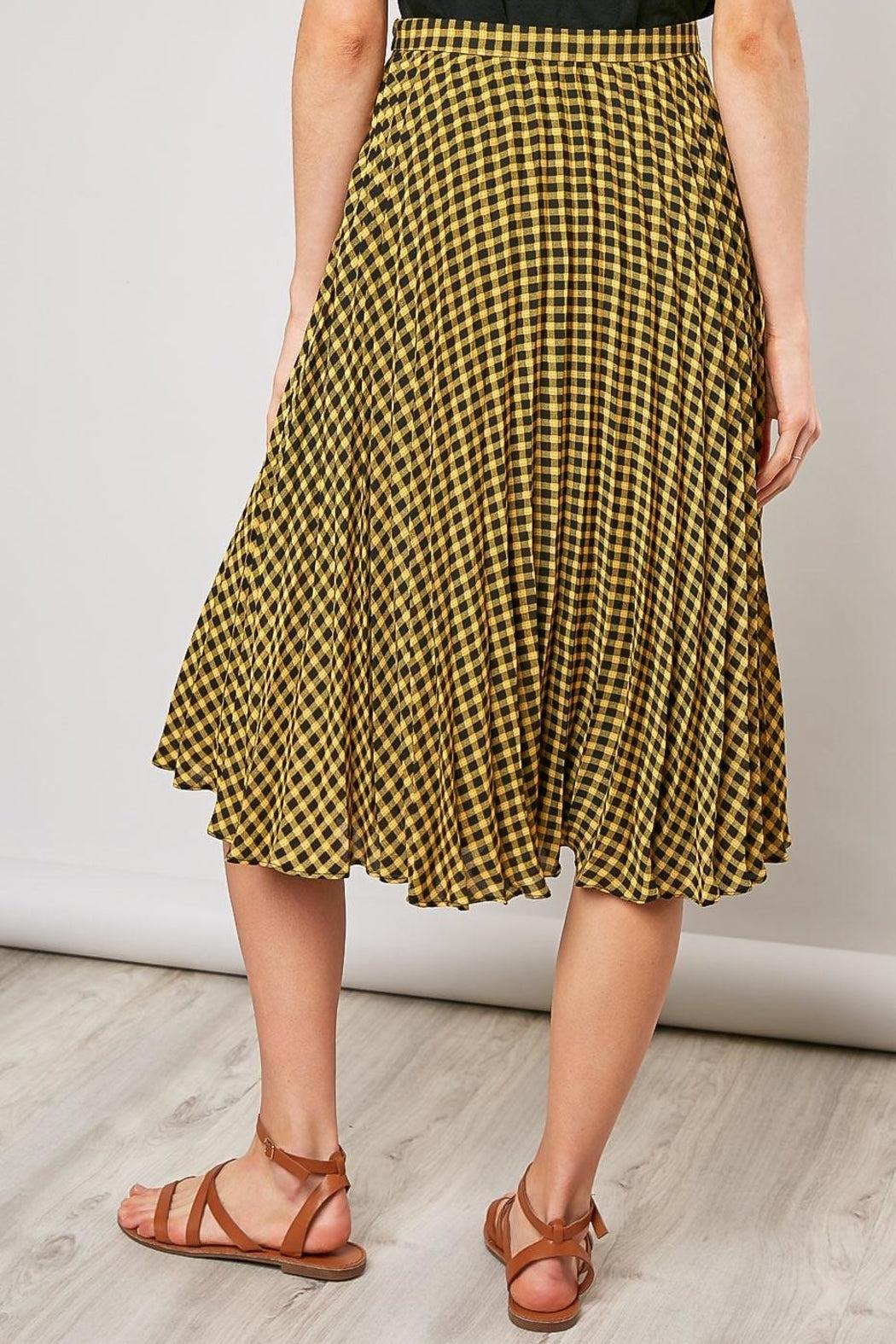Checker Print Skirt Product Image