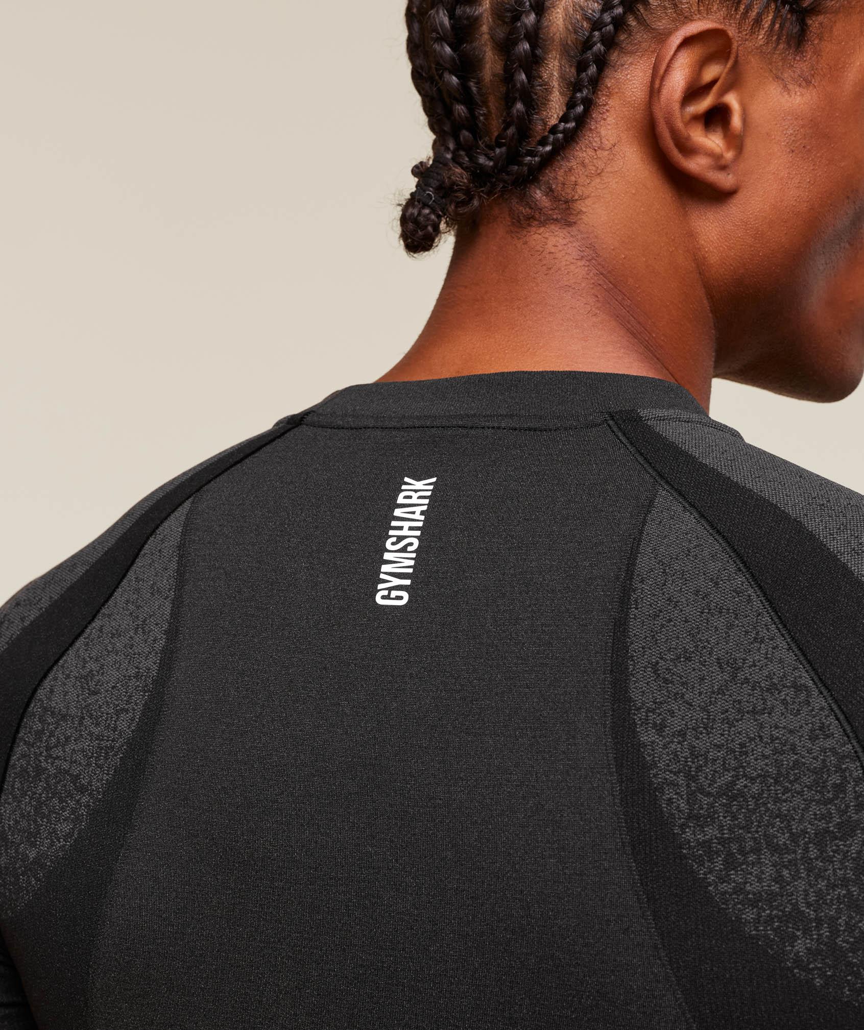 Gymshark Shadow Seamless T Shirt - Black Male Product Image