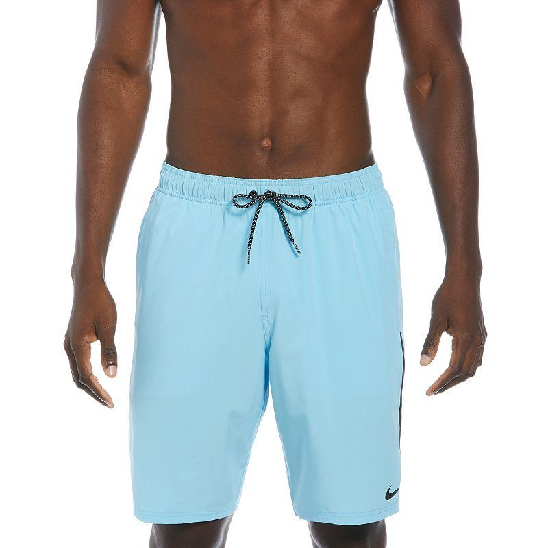 Mens Nike 9 Core Contend Swim Trunks Green Product Image