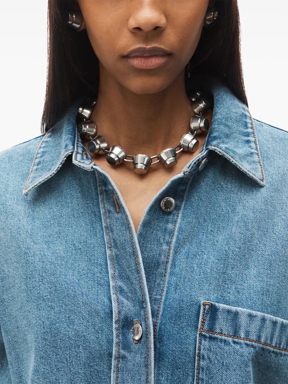 long-sleeved shirt dress Product Image