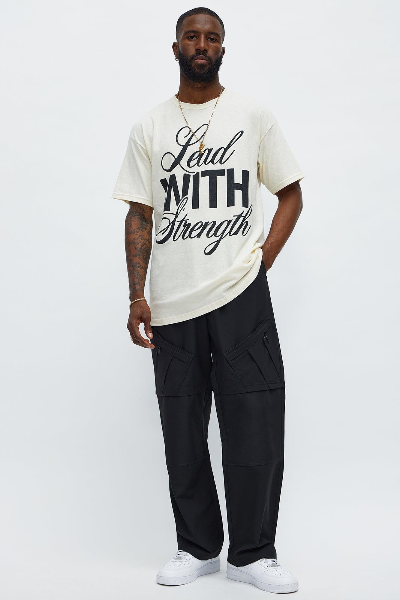Lead With Strength Short Sleeve Tee - Off White Male Product Image