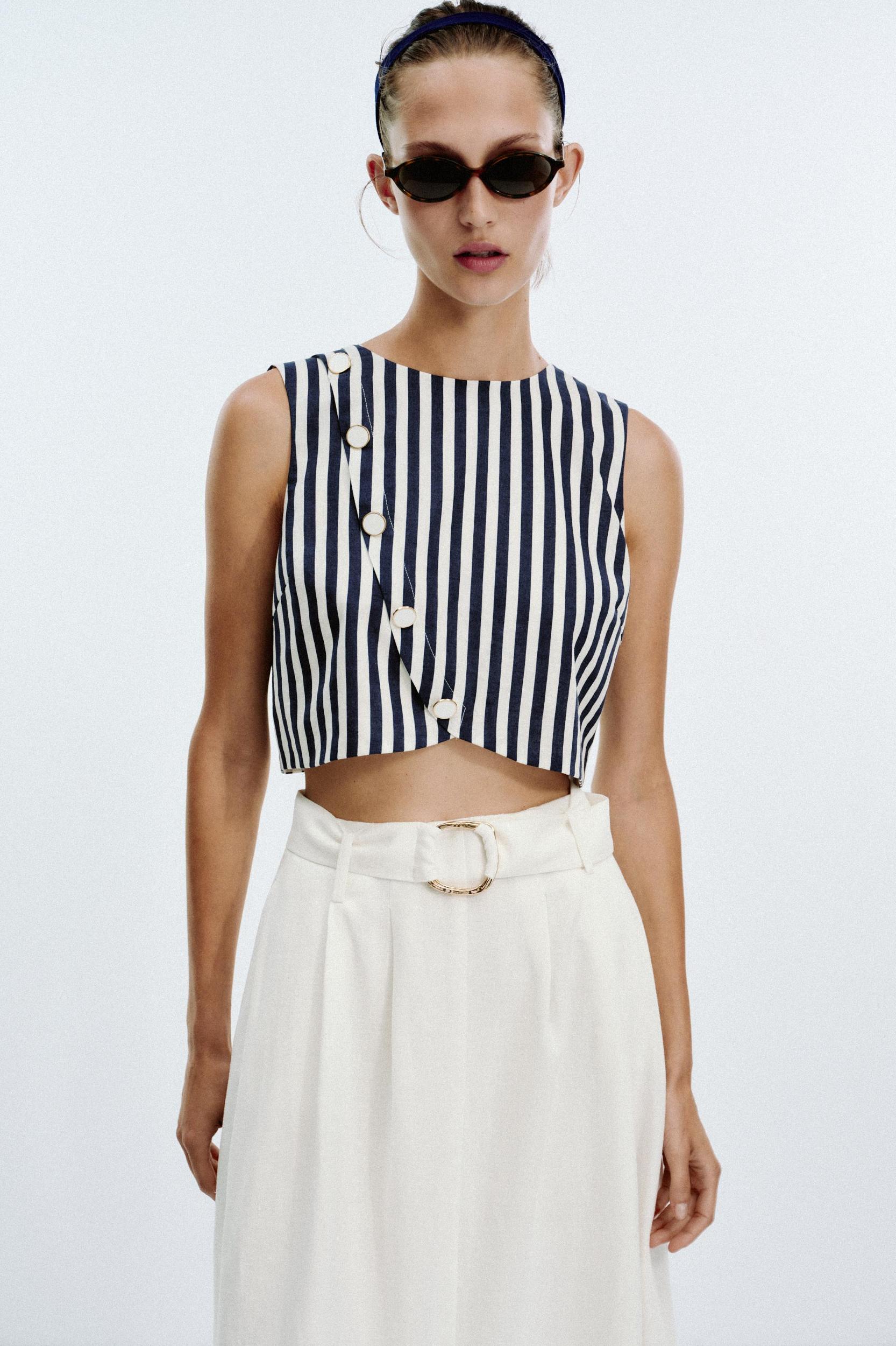 LINEN BELTED COMBINATION MAXI DRESS Product Image