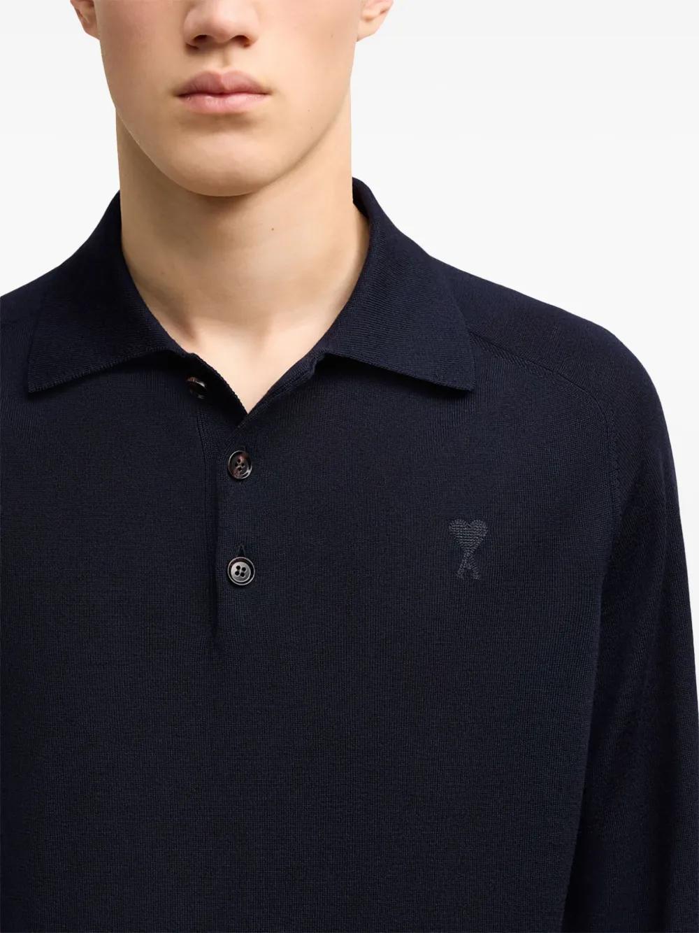 Ami de Coeur wool polo shirt Product Image