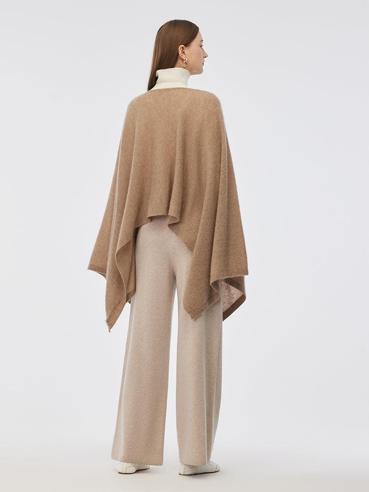 100% Cashmere Women Poncho Sweater Product Image