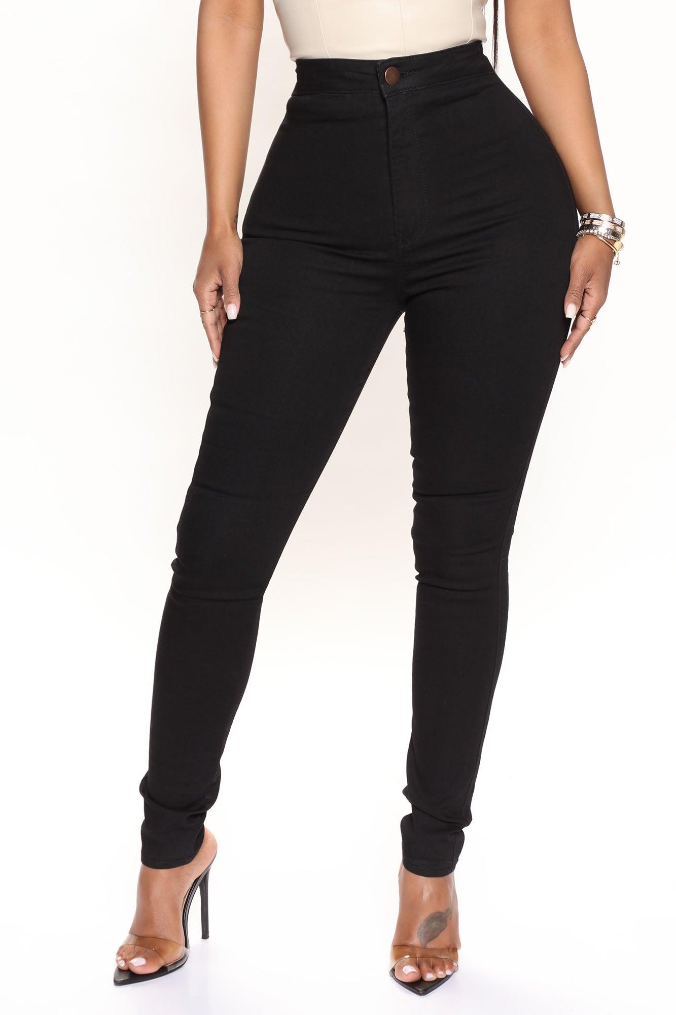 Luxe Ultra High Waist Skinny Jeans - Black Product Image