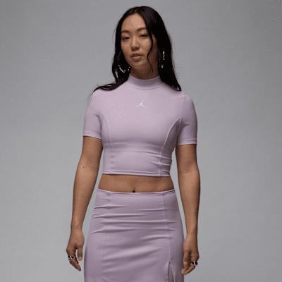 Women's Jordan Short-Sleeve Knit Crop Top Product Image