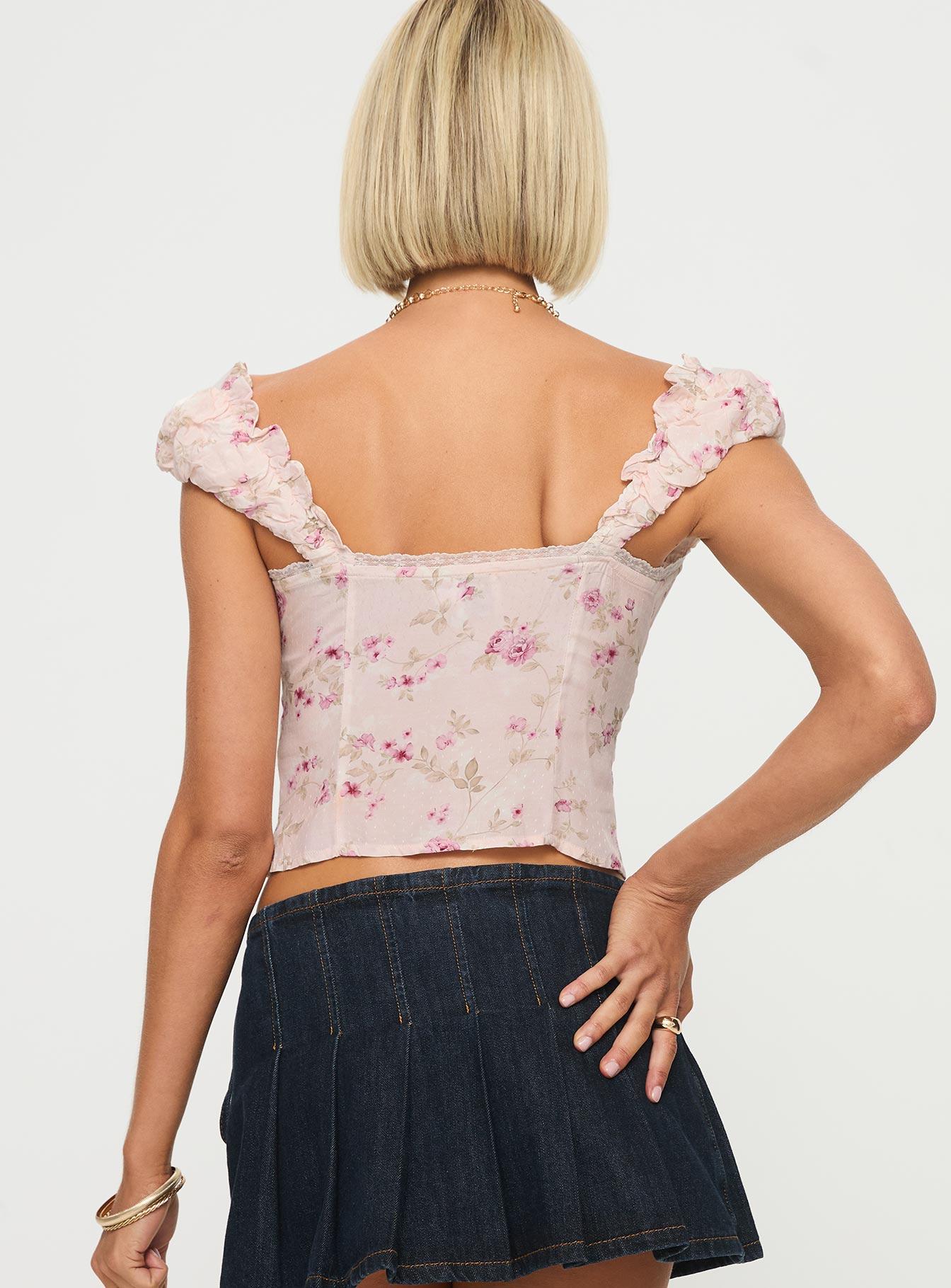 Rinza Top Pink Floral Product Image