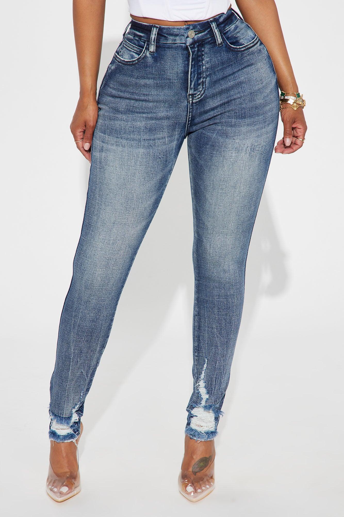 Long Story Short Sculpting Stretch Skinny Jeans - Medium Wash Product Image